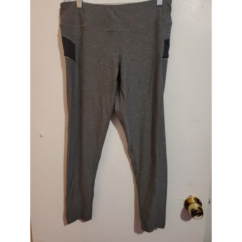 Jockey Women Gray w ZIpper Pocket Active Pants M